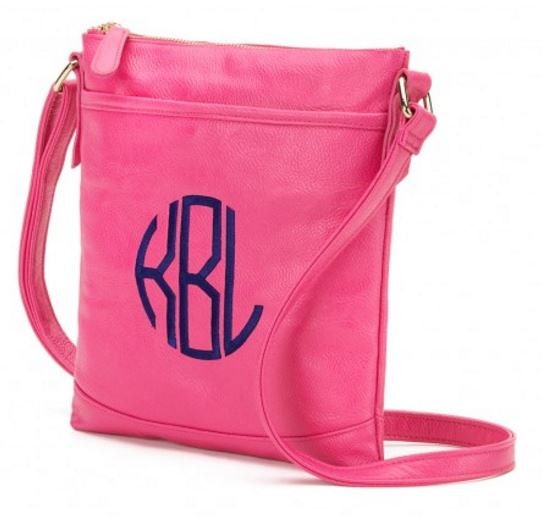 cross body bag with initials