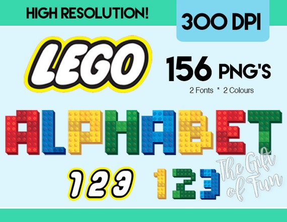 lego themed alphabet clipart 2 styles classic by thegiftoffun