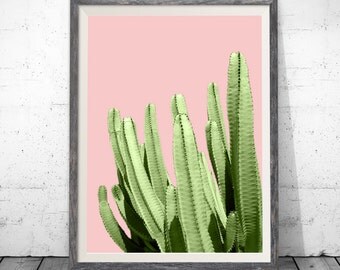 Cactus Wall Art printable cactus wall art pink background cactus print Cactus Wall Art printable cactus wall art pink background cactus print