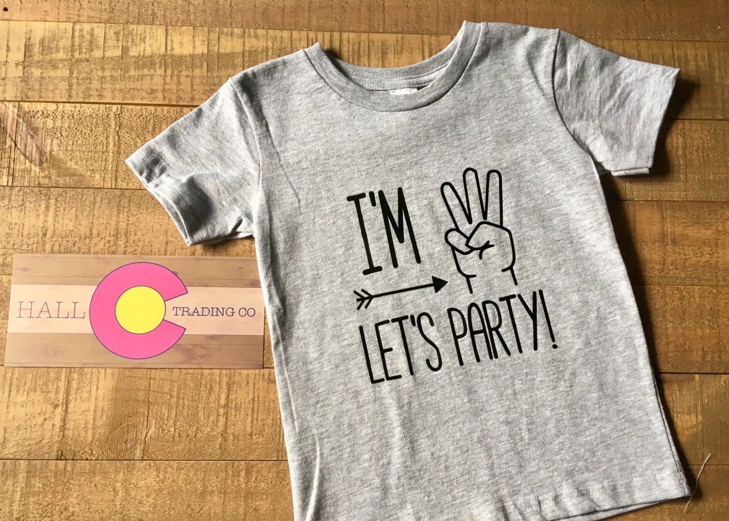 I'm 3 Let's Party T-shirt Three Year Old Birthday