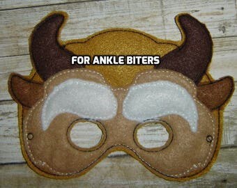 Beast Mask, Felt Beast Mask, Story Book Mask, Birthday Party Mask, Beast Photo Prop