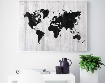 Unieke items die met houten wereldkaart te maken hebben  Etsy
