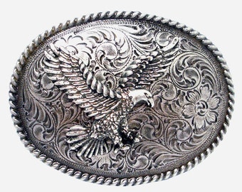 Mens Belt Buckle Eagle Belt Buckle Western 3D Silver Eagle Belt Buckle Patriot Belt Buckle Flying eagle Belt Buckle Western Rodeo Men's Gift