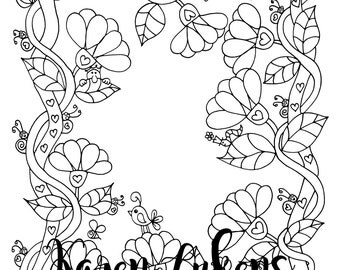 Vine doodles | Etsy