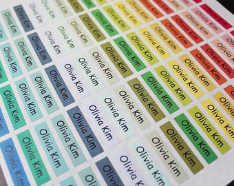 125pcs personalized Waterproof name sticker for daycare, kindergarten, daycare. Customized Design and tear resistant Label.