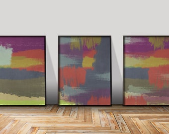 Art Wall Decor 3 piece wall art | etsy Art Wall Decor 3 piece wall art | etsy