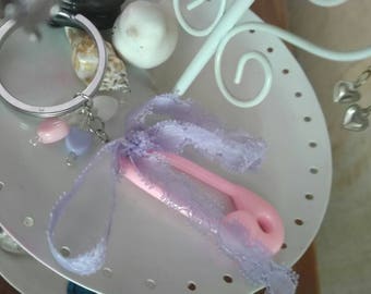 DDLG diaper pin keychain-gift for her-abdl bdsm ddlg