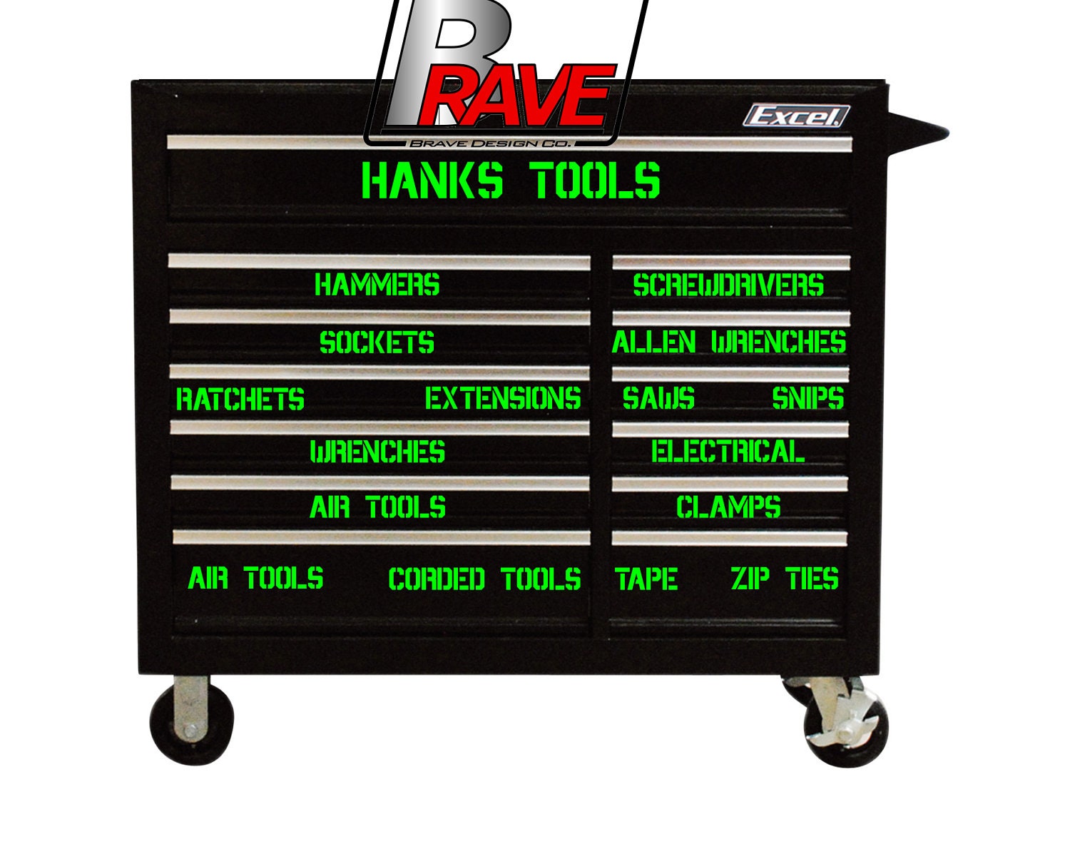 Toolbox Tool Chest Labels Decals You Pick 6 FREE