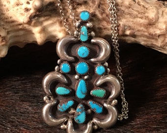 Whimsical Petit Point Old Pawn Pendant