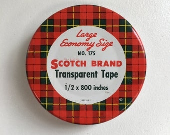 Scotch Brand Tin - Transparent Tape - No. 175, American Vintage 1940's