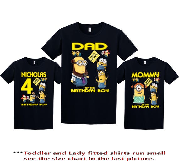 minion first birthday shirt