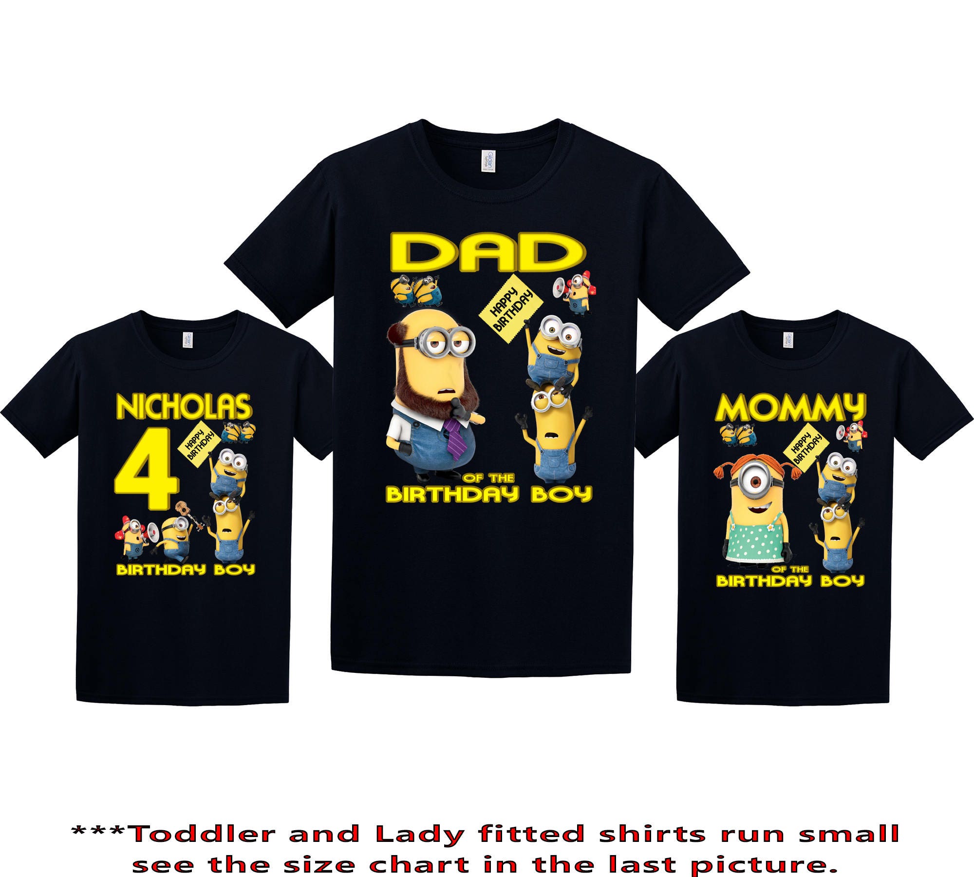 minions birthday t shirt