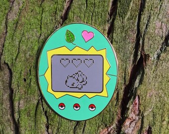 Bulbagotchi Enamel Pin (Bulbasaur x Tamagotchi)