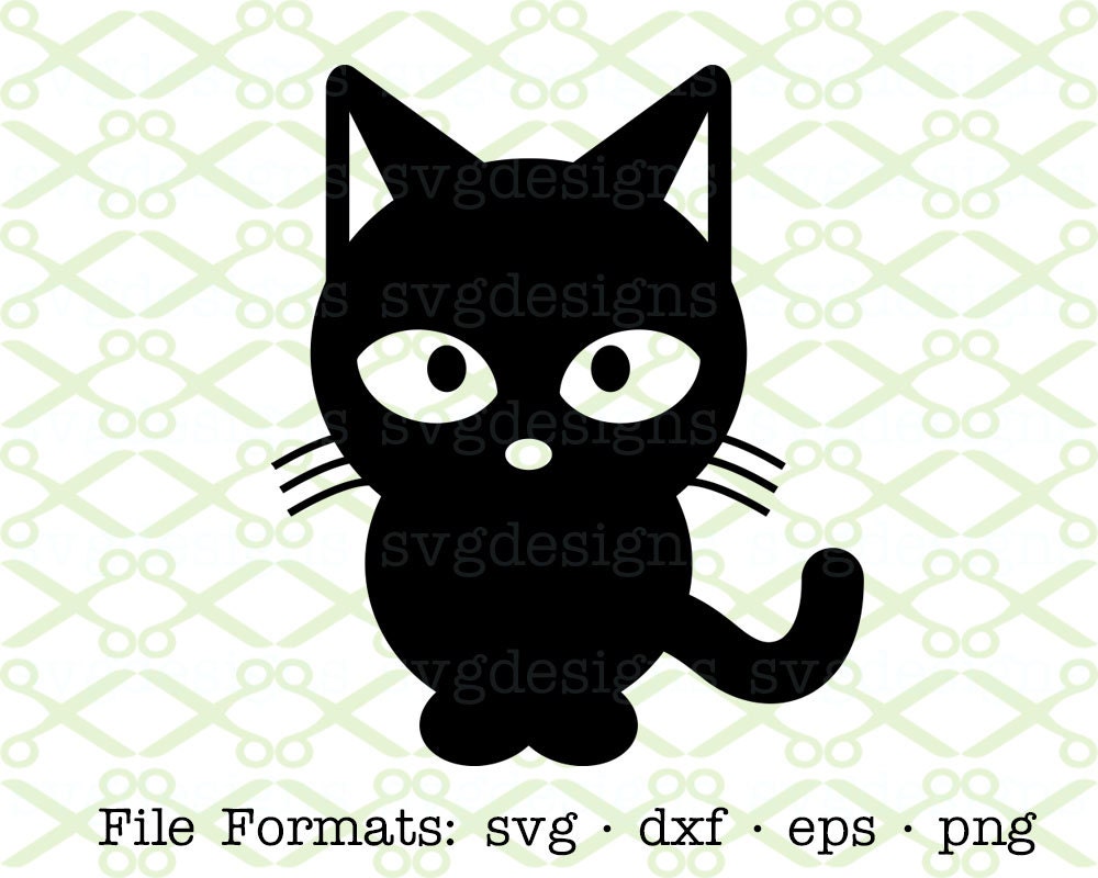 Download Carton Cat SVG Dxf Eps & Png. Digital Cut Files for Cricut