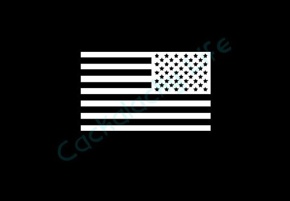 Reverse American Flag Vinyl Decal