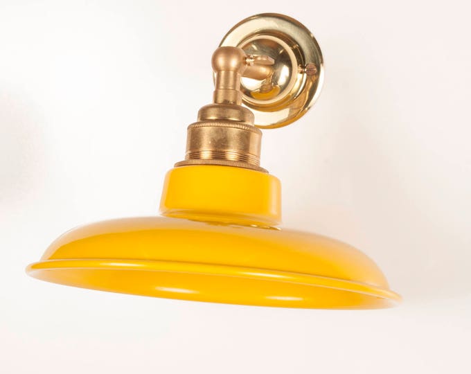 Marvin Yellow Shade Wall Light