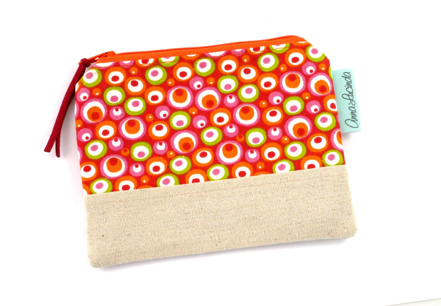 Small Orange Money Purse Coin Purse Coin Pouch Small Coin
