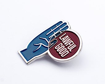 Lawful Good RPG Alignment 1.25" Enamel Pin