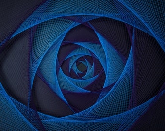 ROSE OF SPACE, string art, sacred geometry, meditation, cosmos, harmony, string art, wall art, home decor, wall décor, Mandala, Zen, 3D art
