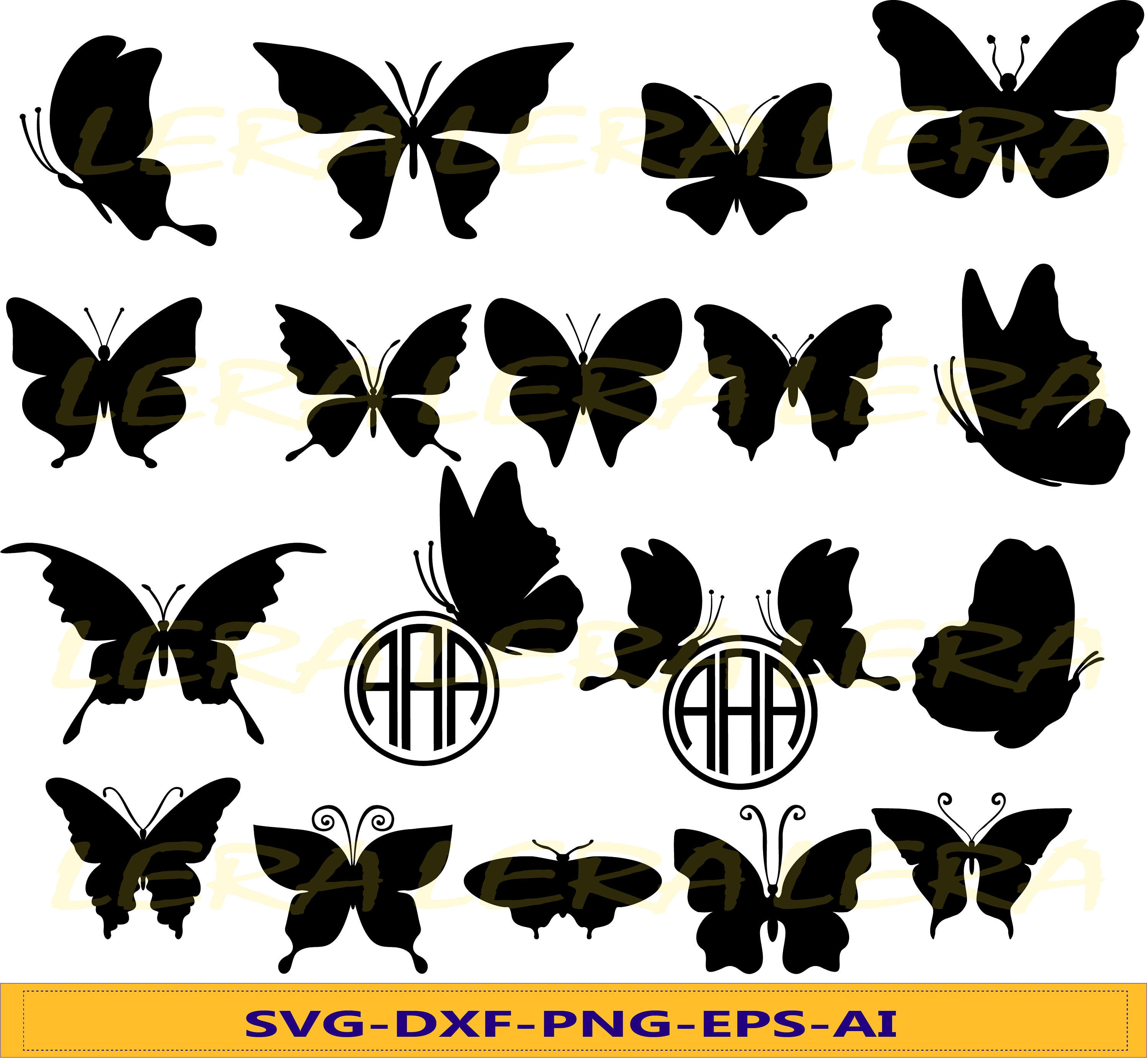Download 60 % OFF Butterfly SVG Butterfly Monogram Frames Silhouette