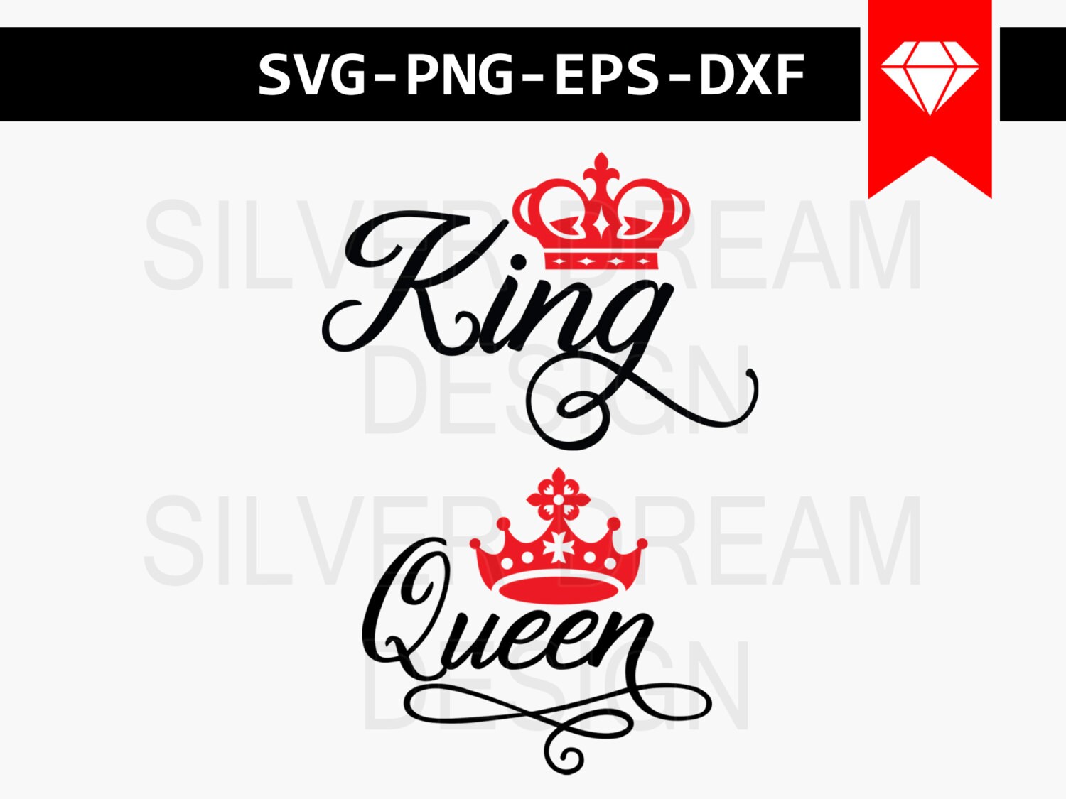 Download king and queen svg crown svg royal svg crown by SilverDreamCo