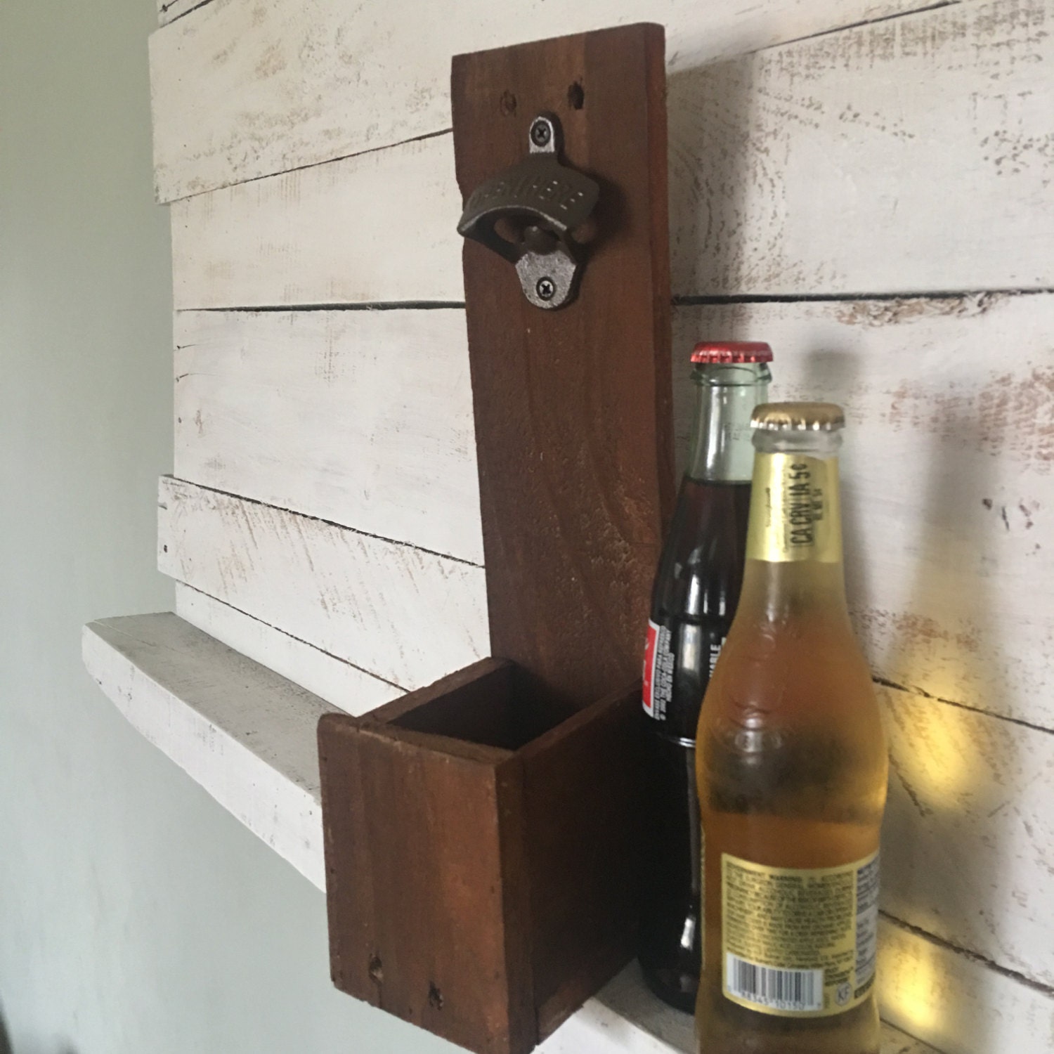 Reclaimed Wood Bottle OpenerWall Mounted Bottle OpenerBottle