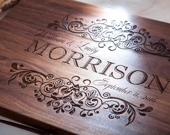 Personalized Wedding Gift - Personalized Cutting Board - Gift For The Couple - Bridal Shower Gift - Personalized Engagement Gift, Monogram