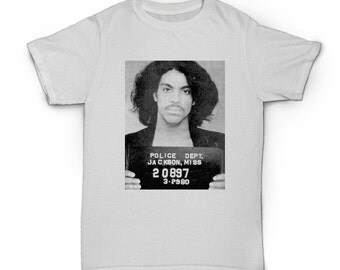 Prince T-shirt - The artist formally known as - Purple Reign - mugshot - 1999 - erotic city