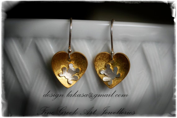 Frog Heart Earrings Silver 925 Gold-plated Lakasa e-shop Jewelry Kiss your Frog Prince My Little Princess Gifts for her birthday best ideas