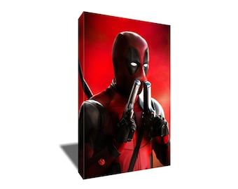 FREE SHIPPING Deadpool Portrait Canvas Art