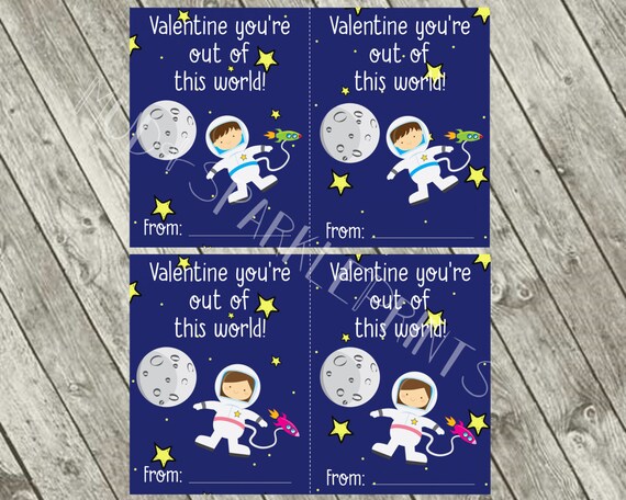 You're out of this world Valentine card