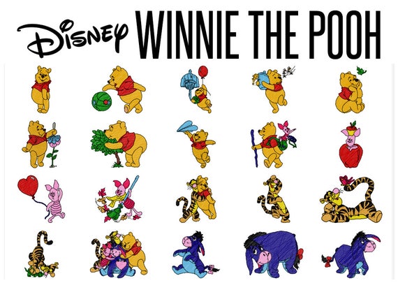 20 Disney's Winnie the Pooh Machine Embroidery Patterns 4