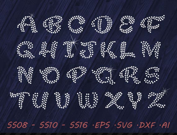 rhinestone font free download