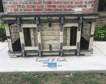 Urban Farmhouse Double Dog Kennel