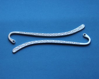 Silver Shepherd's Hook Metal Bookmarks 10 pcs Approx 3 inches