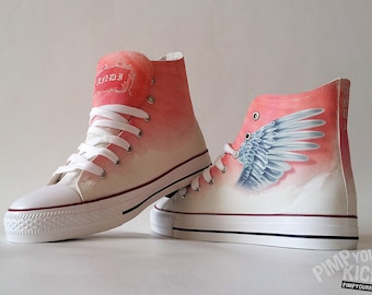 Angel wings custom shoes with your name (if you want your name on them)