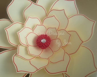 Large Paper Flower Template #1