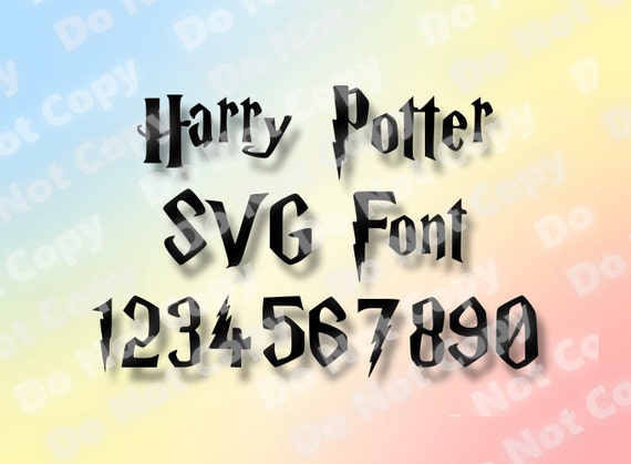 Download Harry Potter Font SVG Font SVG Silhouette Font Cut Files