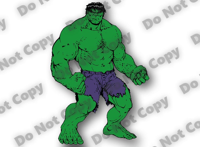 Download The HULK svg HQ Layered Colors Cutting Files Silhouette Cameo