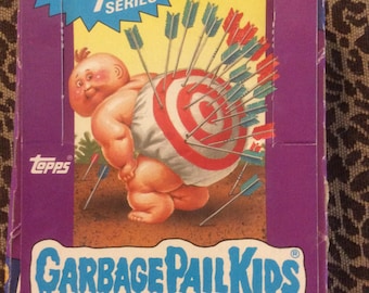 Original 1987 Garbage Pail Kids Trading Cards Stickers Series 7 Box & 48 Wrappers