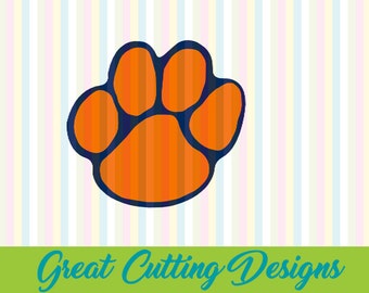 Paw SVG Cut File, Tiger svg Football SVG DXF Cricut svg Silhouette svg Vinyl Cut File Digital cut file Cricut cut file Silhouette Cut file