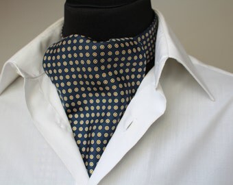 blue ascot tie