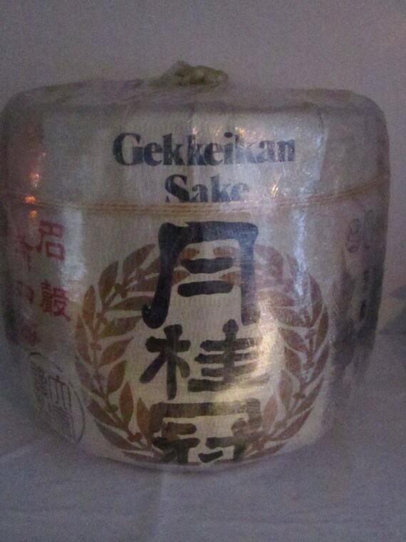 Huge Vintage Japanese Sake Barrel by TashasVintages on Etsy