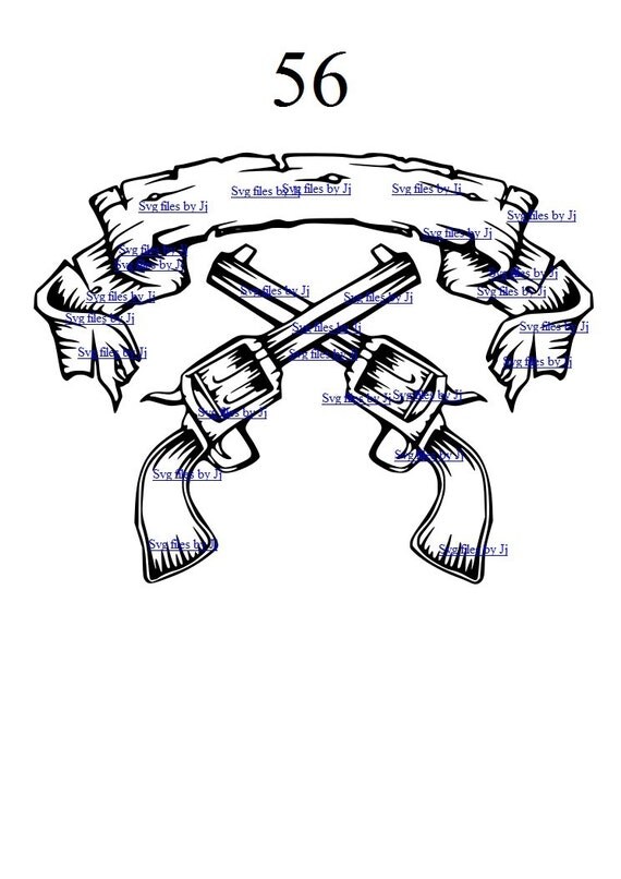 Download western pistols svg file