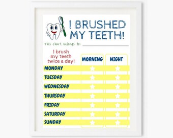 Toddler chore chart | Etsy