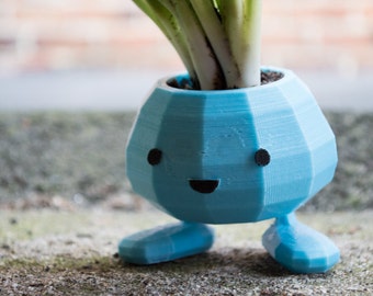 Oddish Planter | Pokemon | 3D Printed Planter | Pocket Animal | Adorable Cute Monster Geekery Pikachu