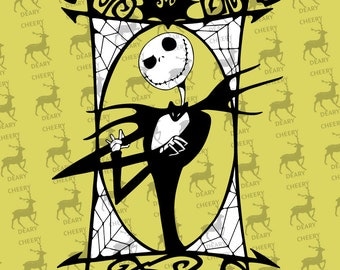 Nightmare Before Christmas, Jack Skellington, Digital File, SVG, DXF, EPS, for use with Silhouette Studio and Cricut Design Space