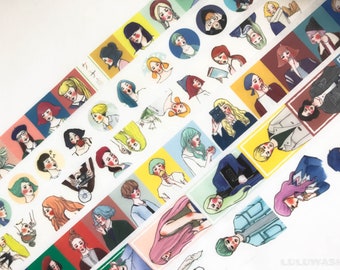 Samples - washi tape samples Roundtop RT La Dolce Vita limited edition girls 60cm <W103>