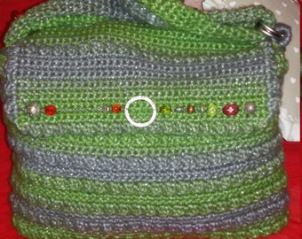 Borsa all'uncinetto, morbido uncinetto borsa, borsa donna, borsa a tracolla, handmade crochet bag stile Autunno Inverno