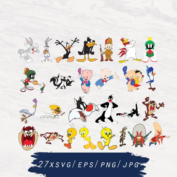 Looney tunes SVGjpgpngeps for Design/Print/ Silhouette